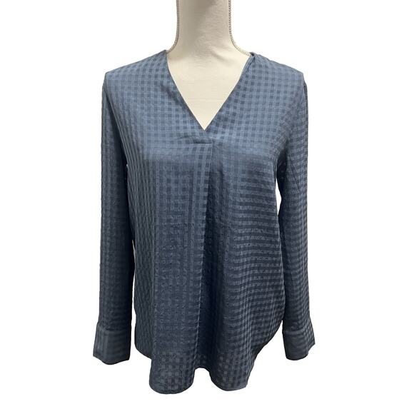 Banana Republic Blue Long Sleeve Blouse Pullover Shirt Top Size Small - Picture 1 of 7